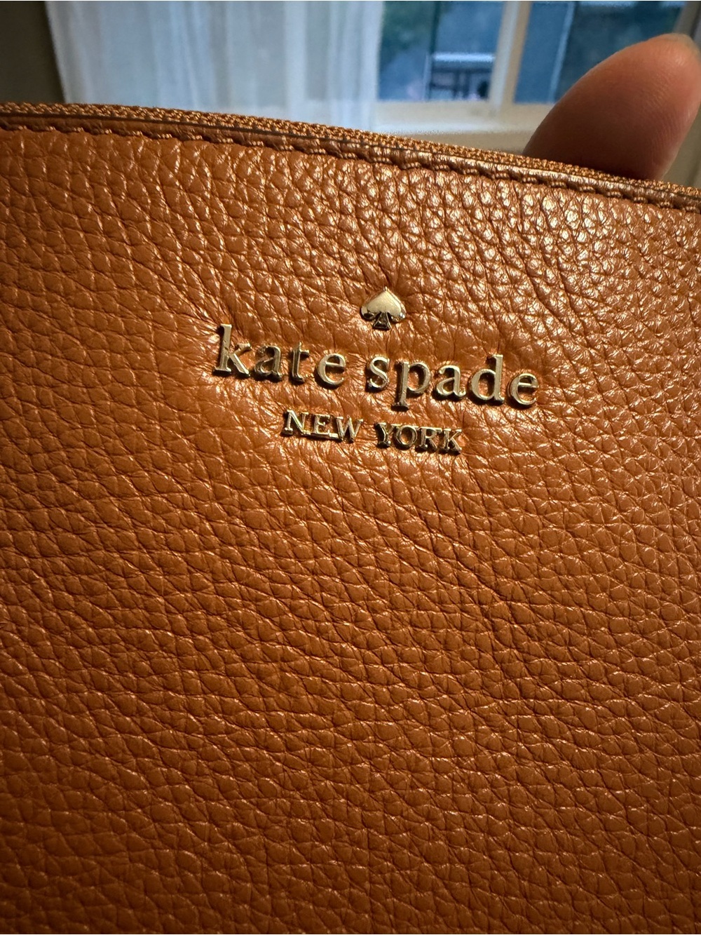 Kate Spade Jackson Triple Gusset Crossbody in Pebbled Brown - Picture 6 of 7